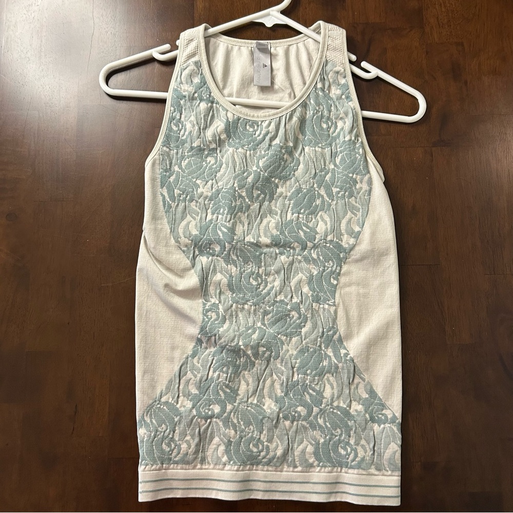 NWOT Adidas by Stella McCartney Floral Jacquard Tank Top Size Small